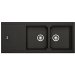 Franke BLG621 Bali 花崗岩 檯面 雙昇盆 (黑色)